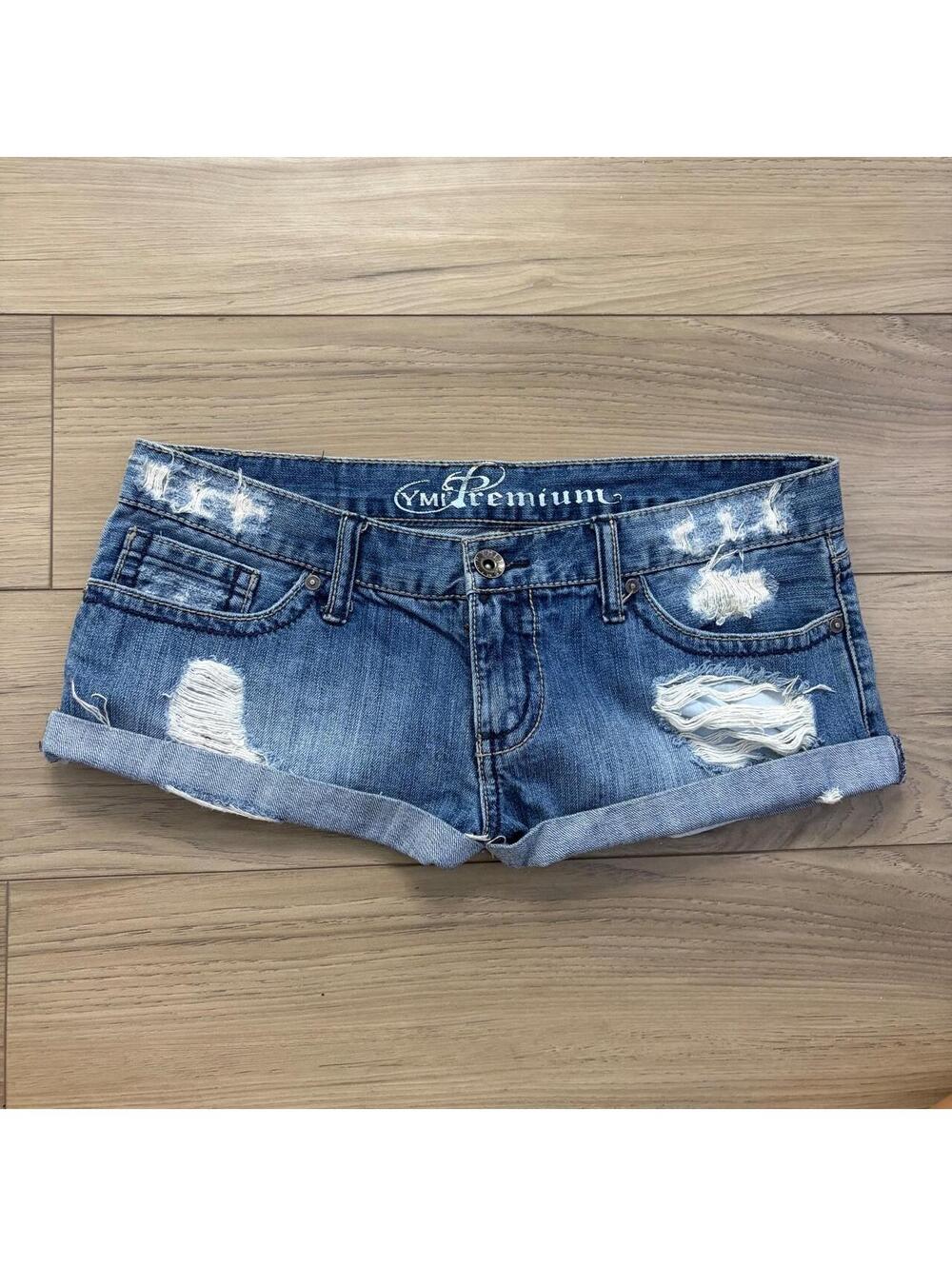 Y2K MCBLING MICRO LOW RISE SHORTS